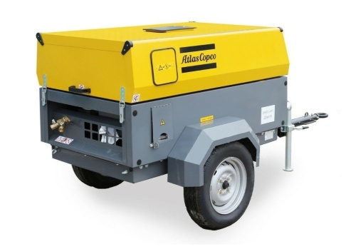 Дизельный передвижной компрессор Atlas Copco XA 77E на шасси  