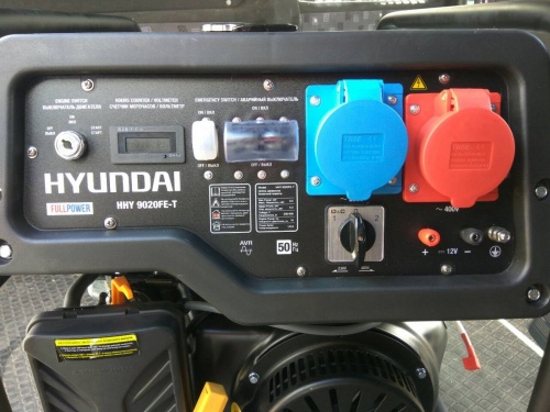Бензиновая электростанция HYUNDAI HHY 9020FET   фото 3