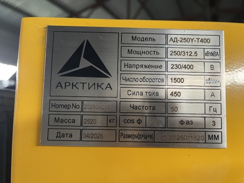 Дизельный генератор (ДГУ) Арктика АД250Y-Т400 с АВР в контейнере   фото 7