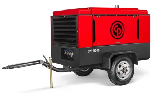 Дизельный передвижной компрессор Chicago Pneumatic CPS350-10 на шасси  