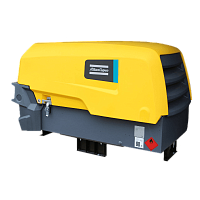Дизельный передвижной компрессор Atlas Copco XATS 156 на опорах  