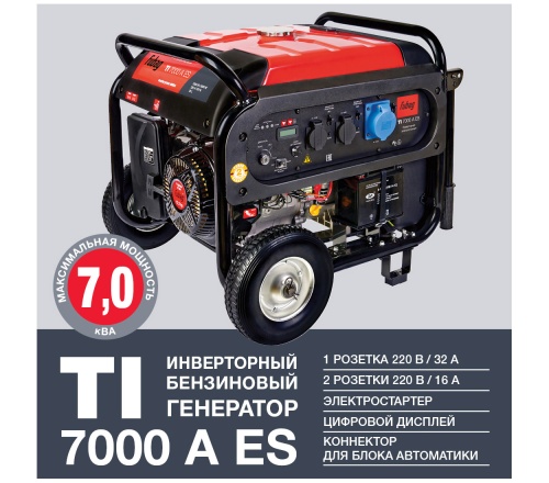 Бензиновая электростанция FUBAG TI 7000 A ES   фото 2