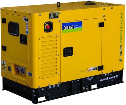 Дизельный генератор (ДГУ) AKSA APD16A в кожухе  