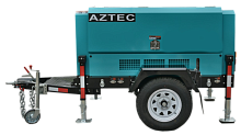 Строительный компрессор Aztec UDS185T-7 (на шасси)