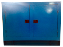 Дизельный генератор (электростанция) АД-320С-Т400-2РПМ17-AR под капотом с АВР