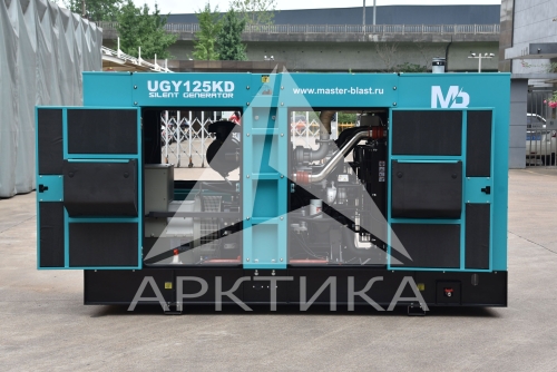 Дизельный генератор (ДГУ) MASTER BLAST UGY125KD3 в кожухе   фото 5