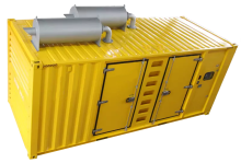 Дизельный электрогенератор АД-1100С-Т400-2РНМ27-LS в контейнере с АВР